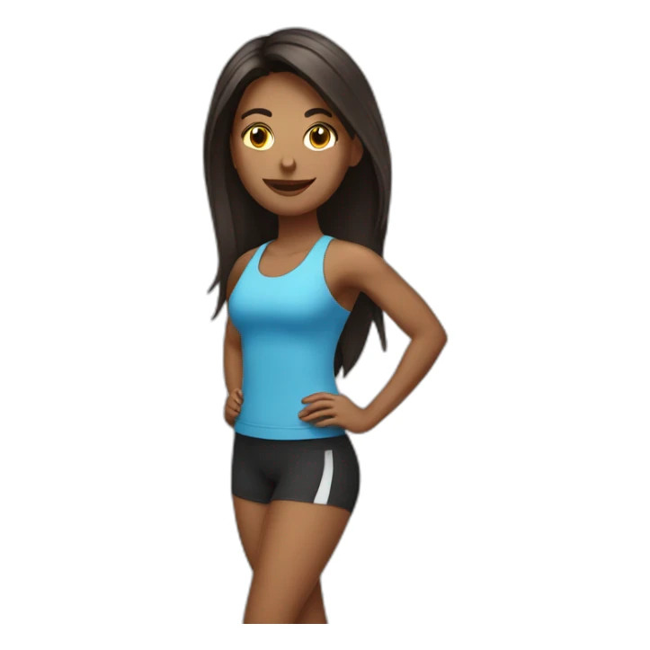 Fitnesscoach girl sticker