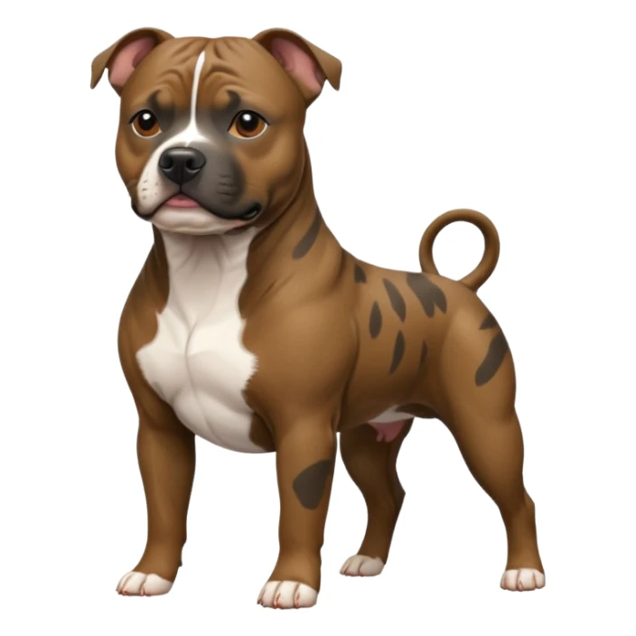 Brindle Staffordshire Bull Terrier  sticker