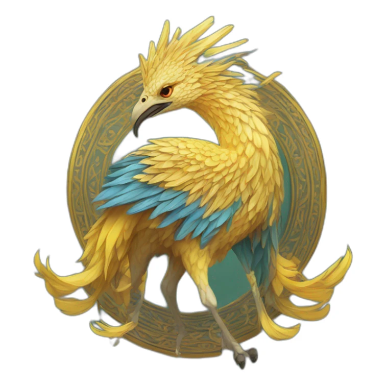 Majesty of Simorgh colorful sticker