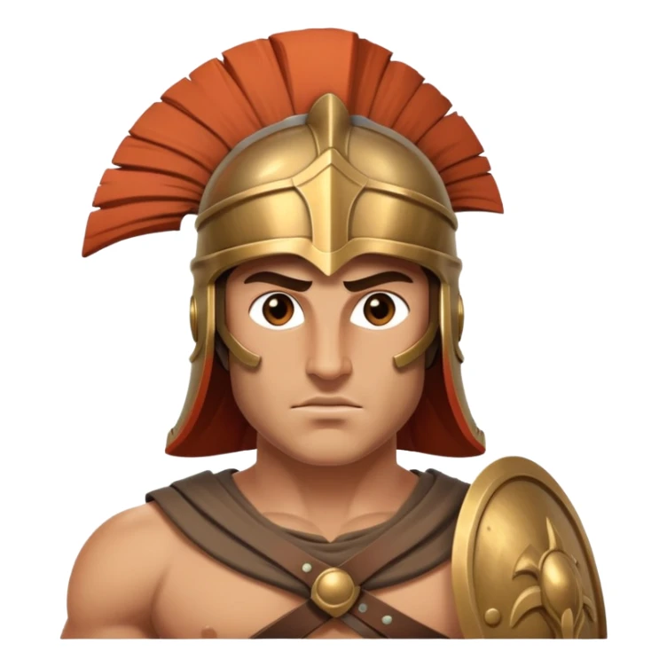 Greek warrior sticker
