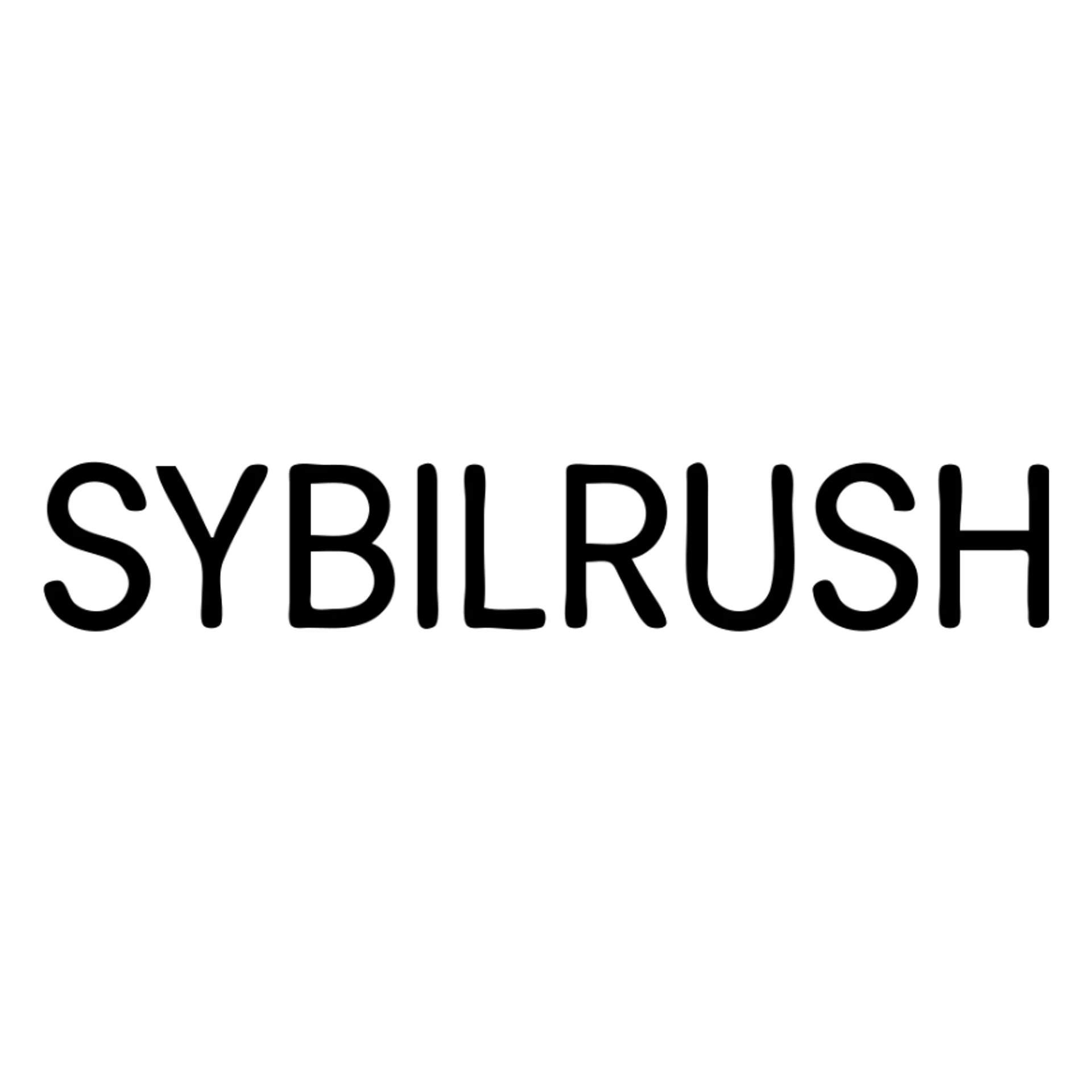 The text "SYBILRUSH" written clearly sticker