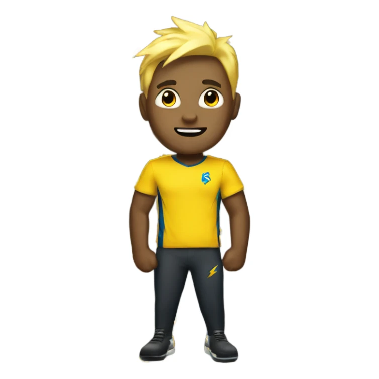 Bolt men in sm dress  sticker