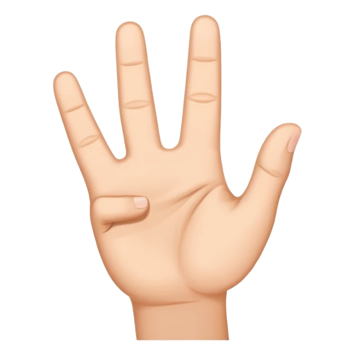 Hand sign in the shape of the letters HK as sticker