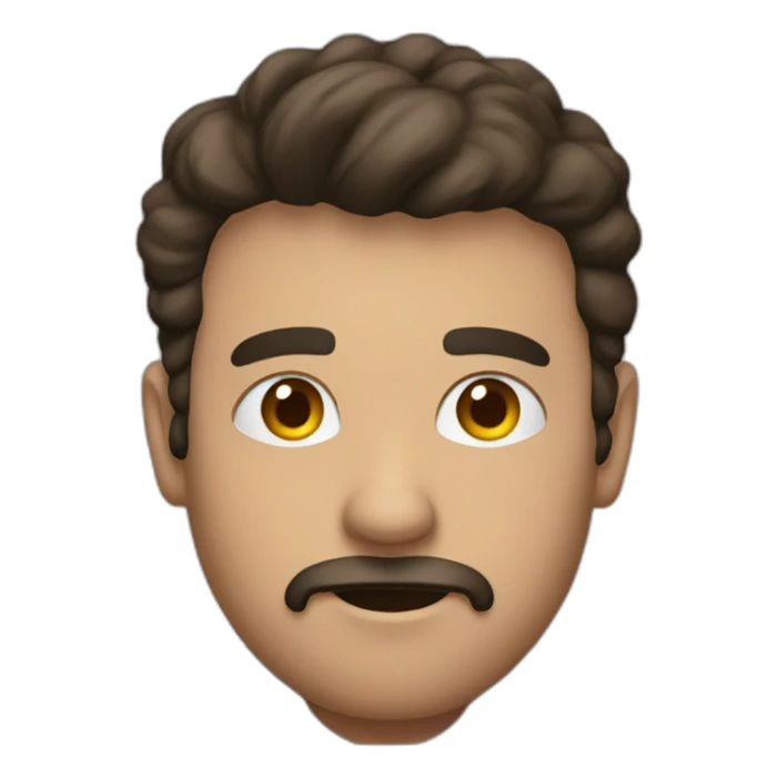 Hombre pensando en maquinaria sticker