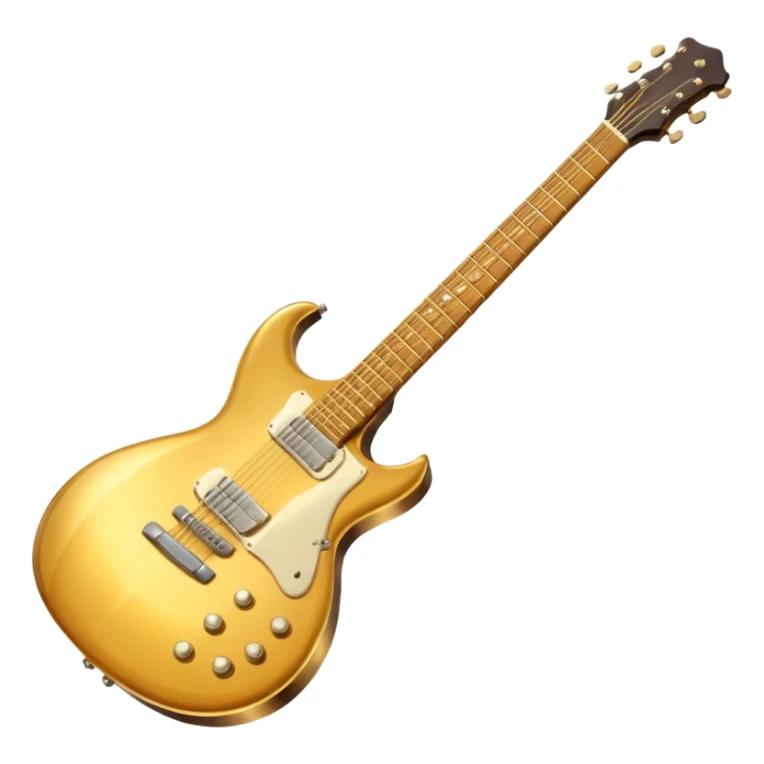 cinematic-realistic-guitar,-polished-metal,-warm-golden-reflections-dancing-along-its-surface,-soft-hands-carefully-positioned-over-the-keys,-glowing-with-an-elegant-and-airy-charm. sticker
