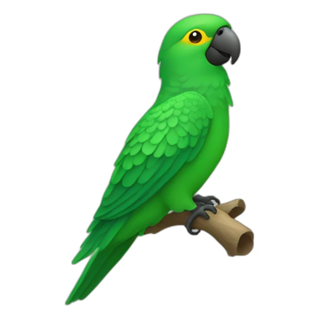 loro pequeño de color verde sticker