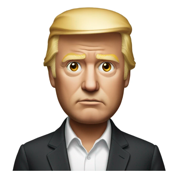 Trump photorealistic serious sticker