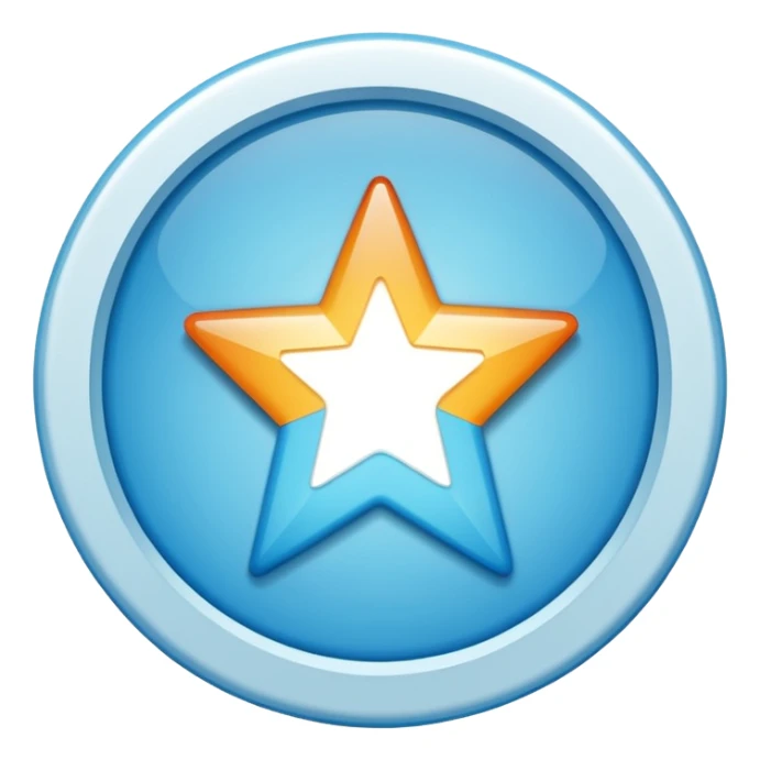 A high-resolution 2D icon of an Instagram-style verified badge. A vibrant light blue rounded-point starburst shape (rosette) with a clean, thick white checkmark in the center.  sticker