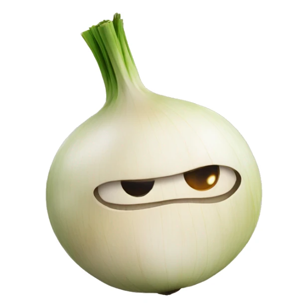 Onion mouth sticker