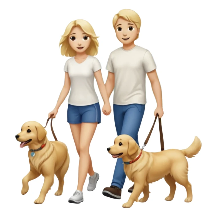 blonde woman wearing white walking only one malese dog sticker