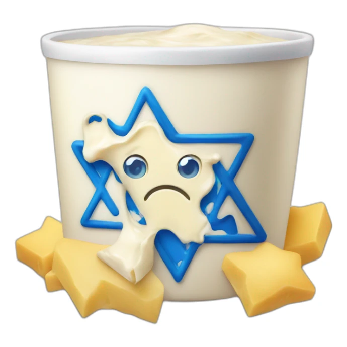 Dairy with Star of David sticker