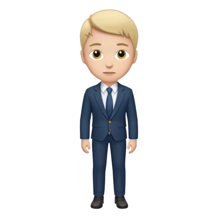 Young man, tailored trousers, a crisp button-down shirt, a blazer, and tie

 sticker