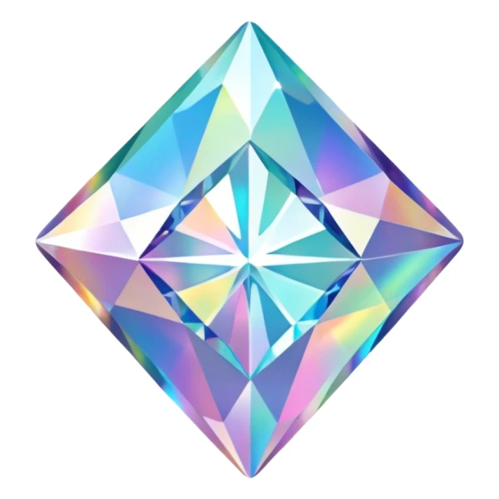 hd detailed glittering holographic star shaped diamond sticker