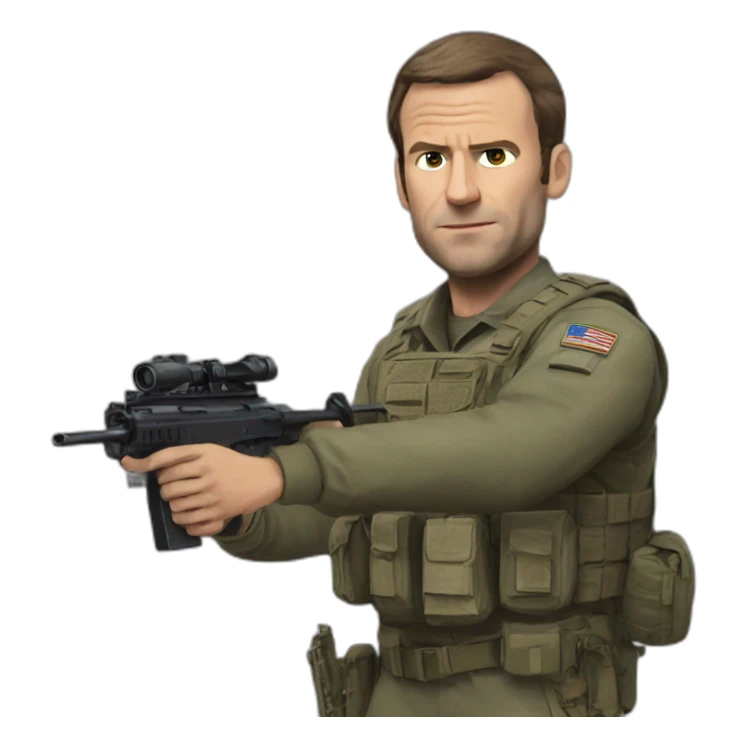 Macron call of duty sticker
