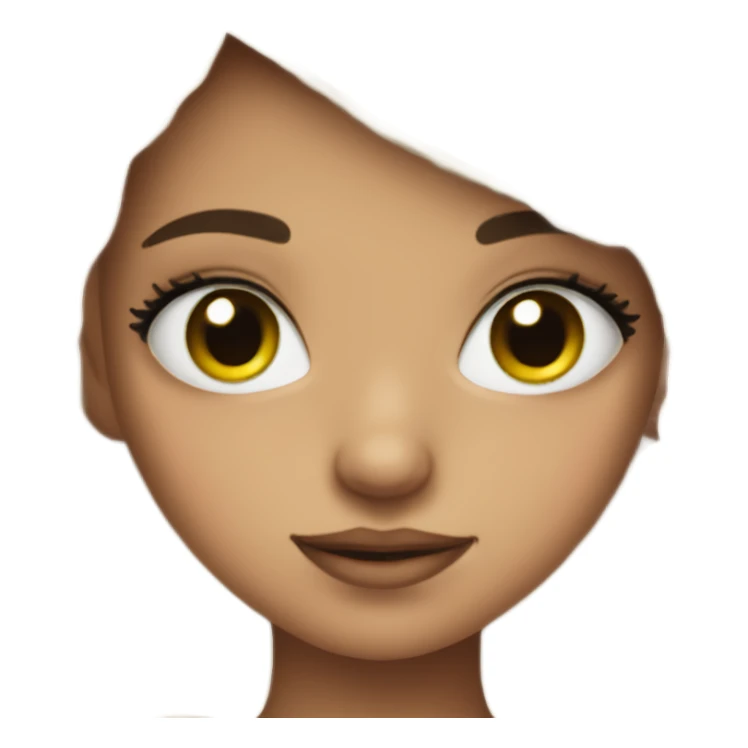 Cute girl with lashes sticker