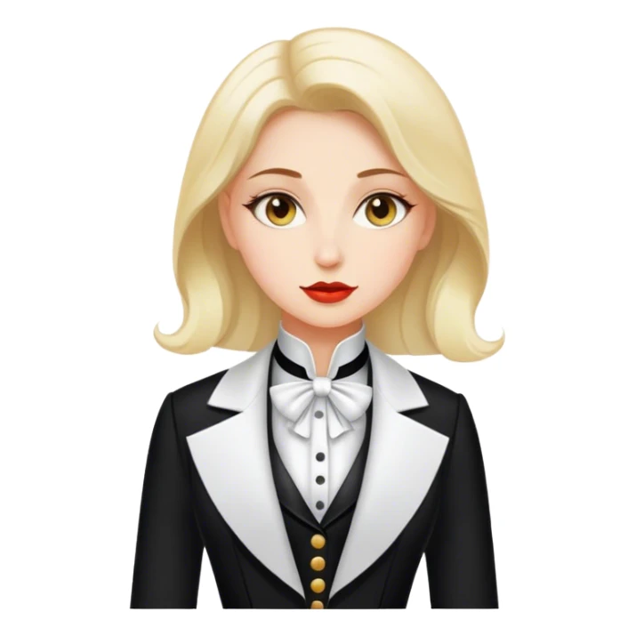woman polish tailcoat politician sticker