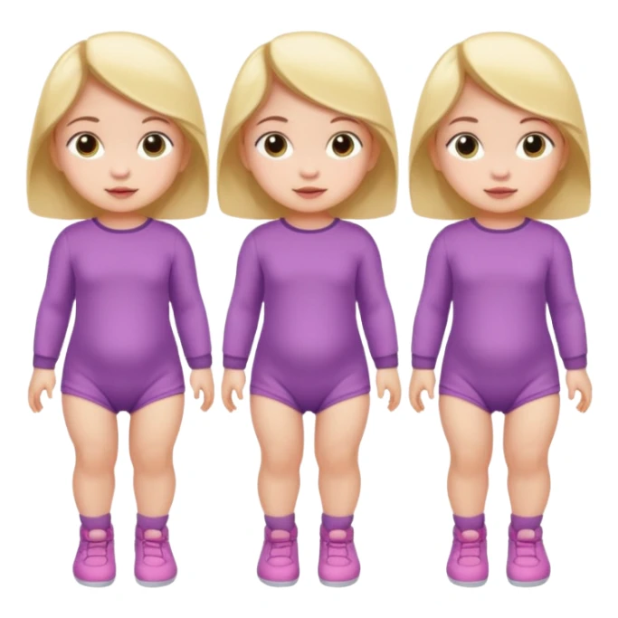 Baby Girl, Different Pose, different outfit, single Baby Girl only. sticker