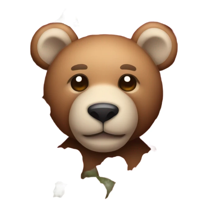 Valentine’s cute teddy bear made of  roses  sticker