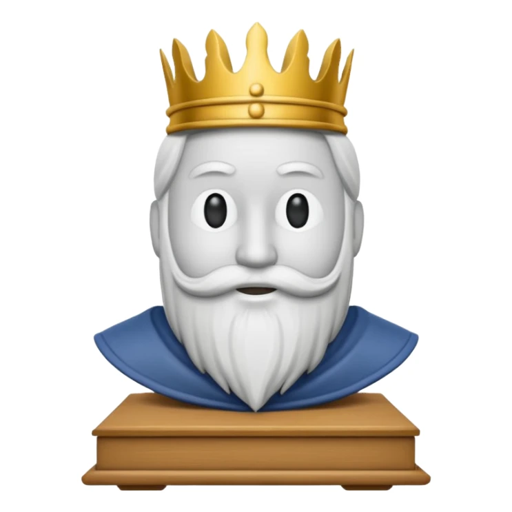 Koning van schaken geef het in de officiële form als die van de spel sticker