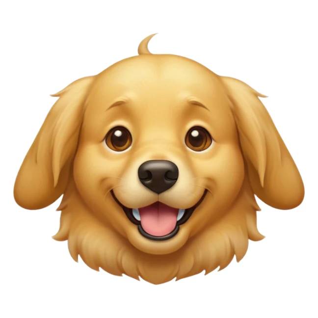 Cinematic Comical Golden Retriever Portrait Emoji, Head tilted dramatically with an exaggeratedly amused expression, featuring a vibrant golden coat with a lively sheen, wide, expressive brown eyes filled with playful disbelief, Simplified yet hilariously expressive features, highly detailed, glowing with a slightly sassy glow, high shine, dramatic yet playful, stylized with an air of cheeky mischief, bright and endearing, soft glowing outline, capturing the essence of a spirited and over-the-top companion, so meme-worthy it feels like it could side-eye its way into internet fame instantly! sticker