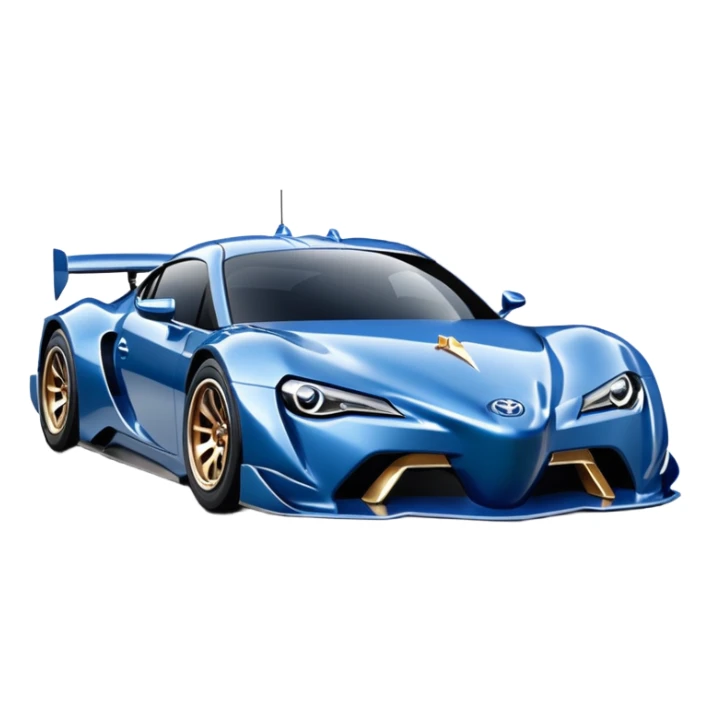 Wonder Woman’s Long wheelbase widened pearly midnight snow blue 2nd generation 2025 Toyota 86 hypercar racer sticker