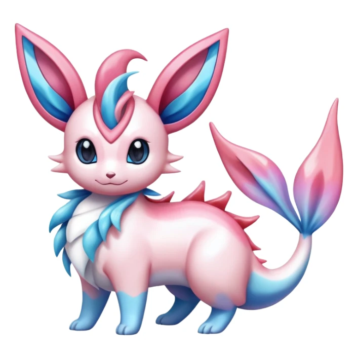 Colorful Sylveon-Vaporeon-Milotic-hybrid sticker