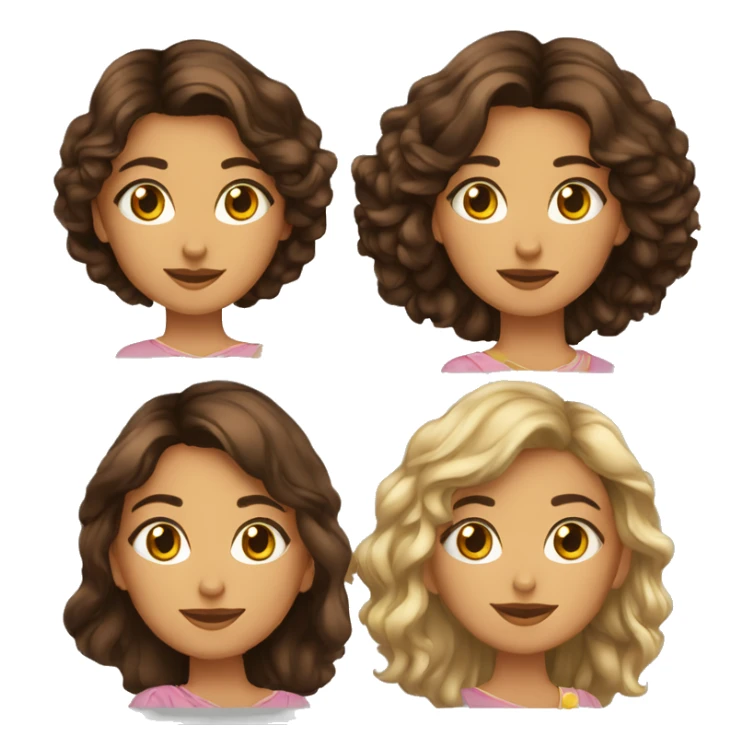 Morena praiana pele clara e olhos castanhos sticker