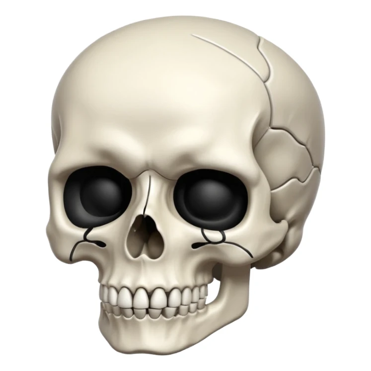 Skull sticker