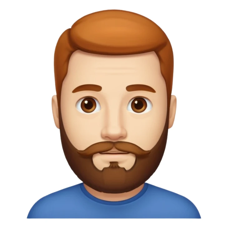 the man with a beard only on his chin sticker