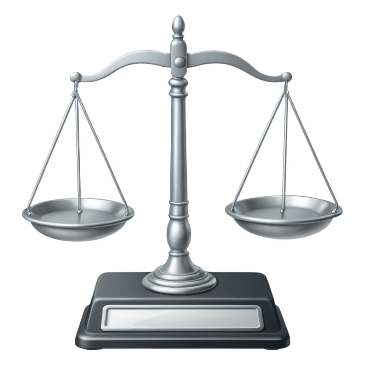 balance scale in court sticker