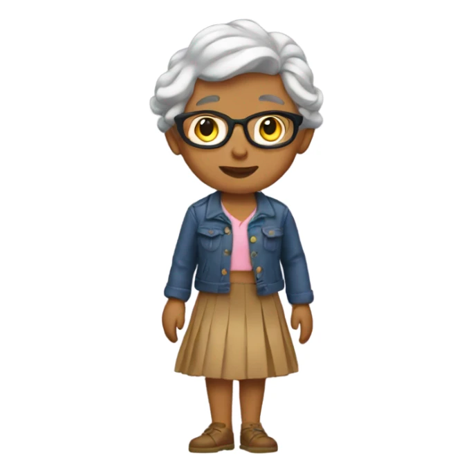 Gert wearing a skirt sticker