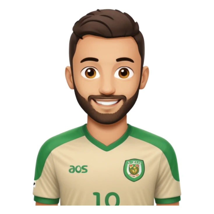 Realistic emoji of Bruno Fernandes sticker