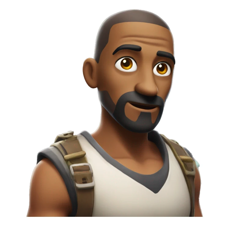 fortnite character with a quandale dingle nose sticker