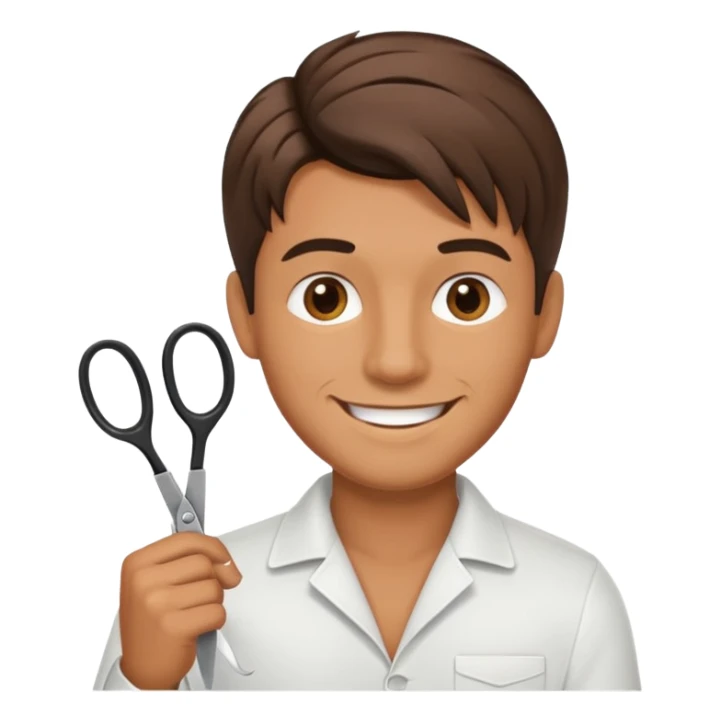 hairdresser man sticker