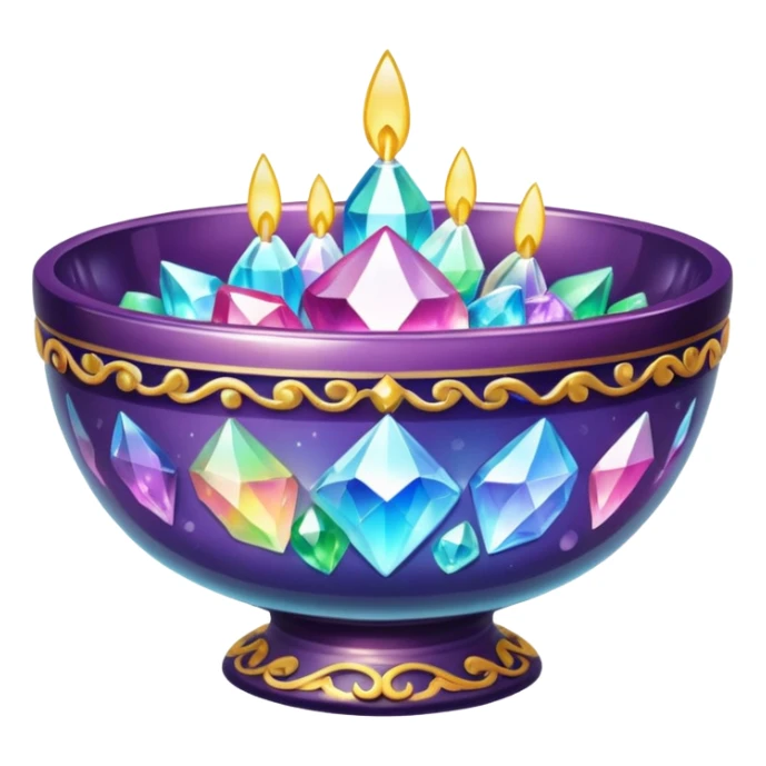 a bowl of blinged crystal sticker