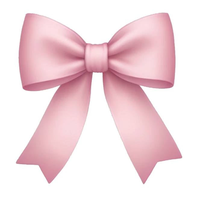 light pink bow  sticker