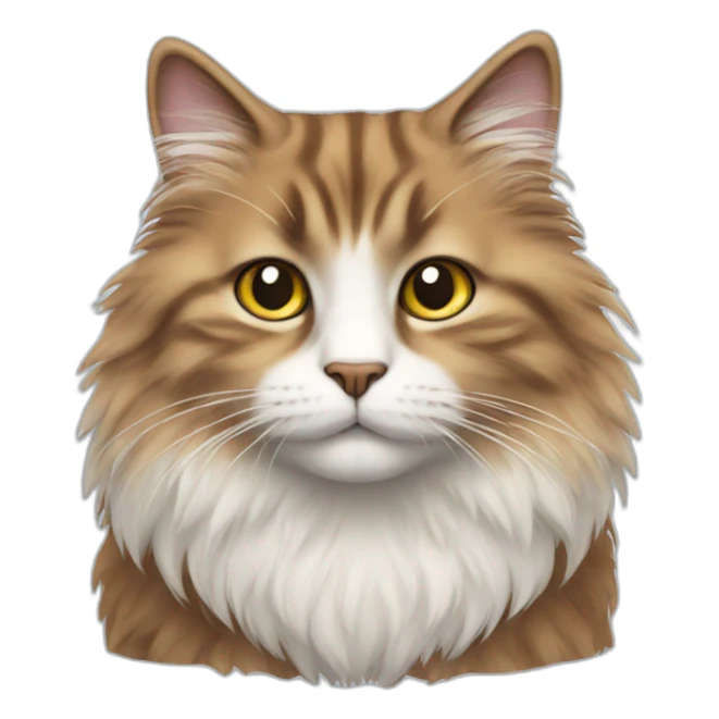 fluffy cat sticker