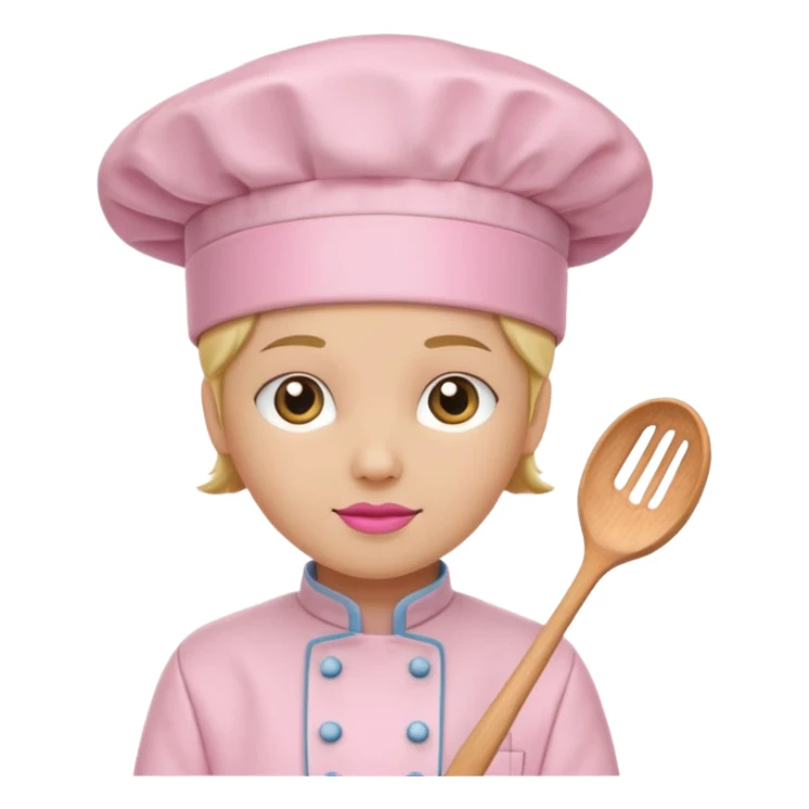 Pink chef hat no person just the hat sticker