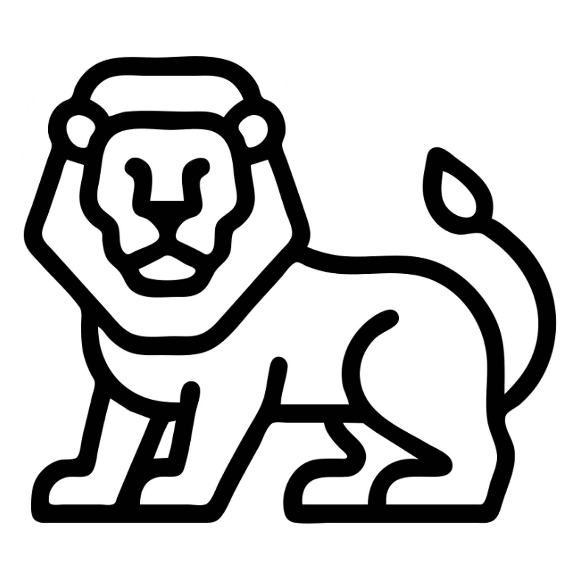Lion sticker