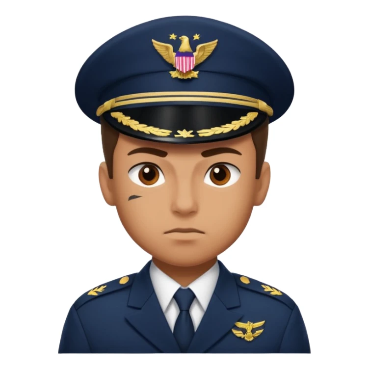 a powerful fighter of the navy sticker