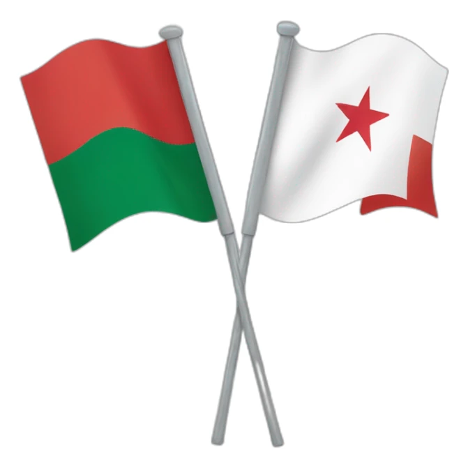 Drapeau de la France et le drapeau du Maroc sticker