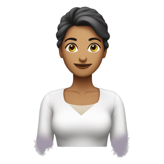 mulher ruia cabelos longos lisos sorrindo e com véu de noiva sticker