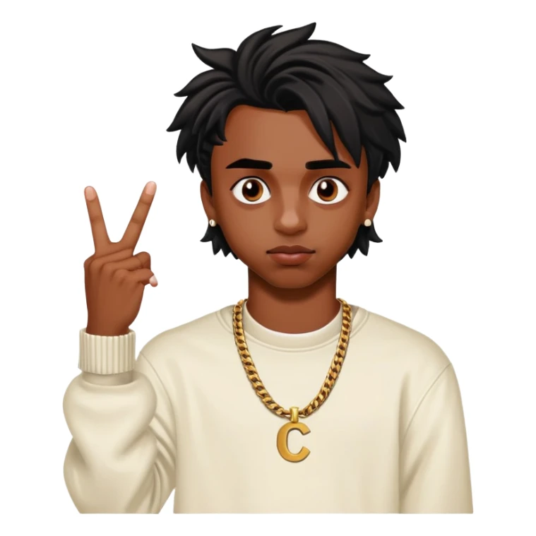 playboi carti giving the middle finger sticker