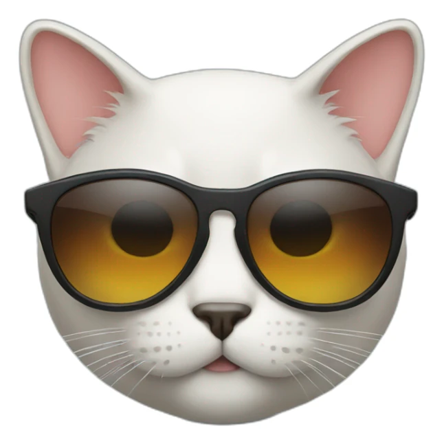 Cat with sunglasses sticker