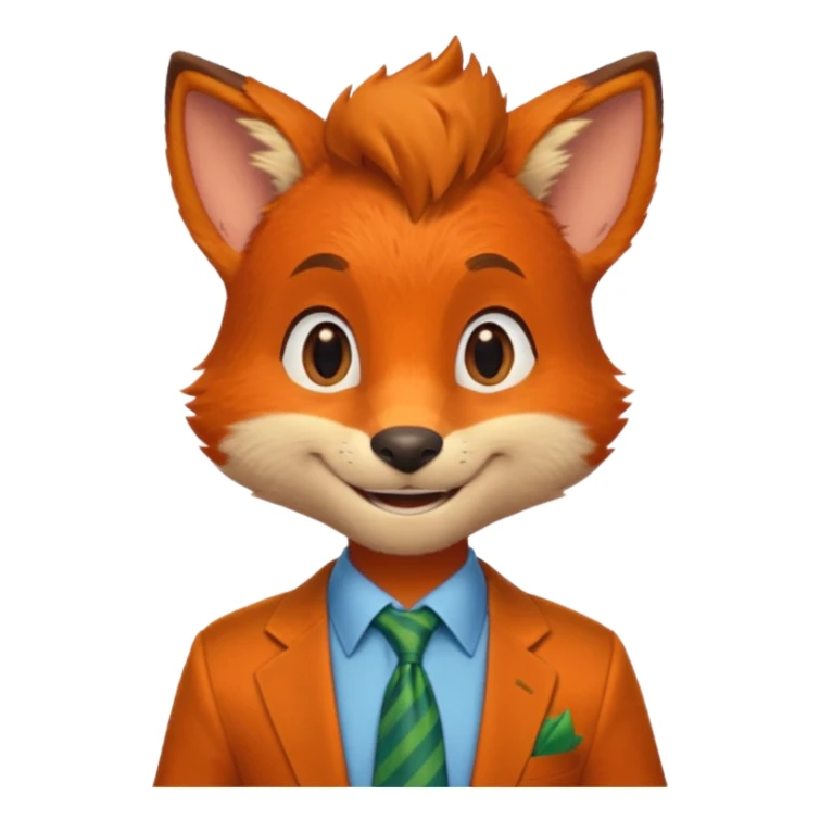 Nick Wilde from the Zootopia Disney movie sticker