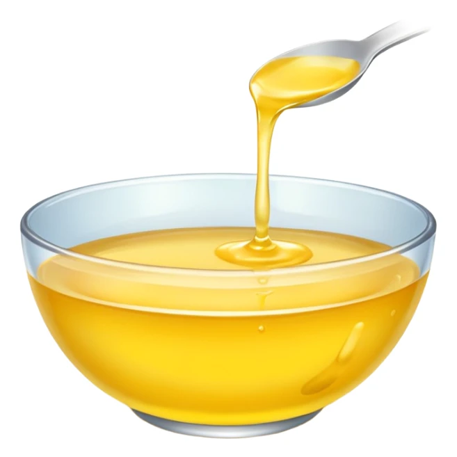 a bowl of yellow liquid, simple, clear sticker