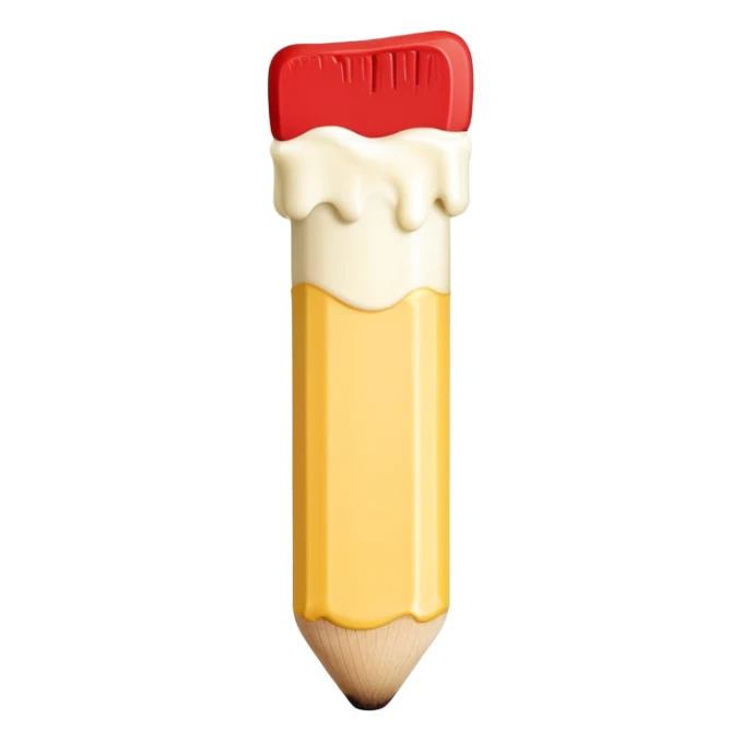 Thick matchstick with mayonnaise on red end sticker
