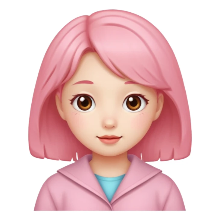 Cute kawaii girl sticker