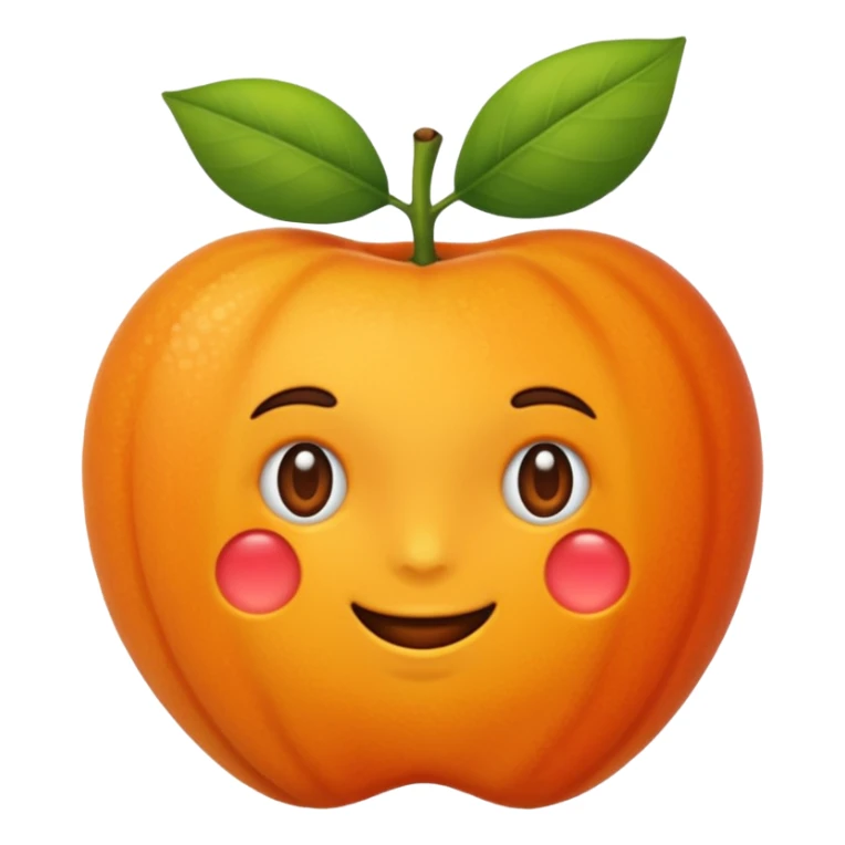 Hace la fruta albaricoque pero hacelo sin cara  sticker