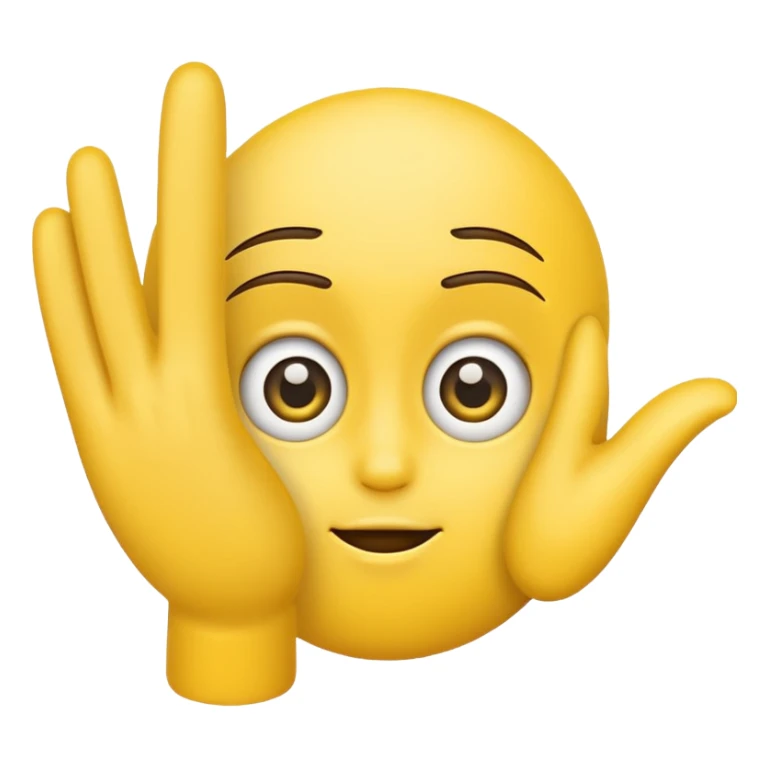 emoji rolled eyes and expressing “talk to the hand” sticker